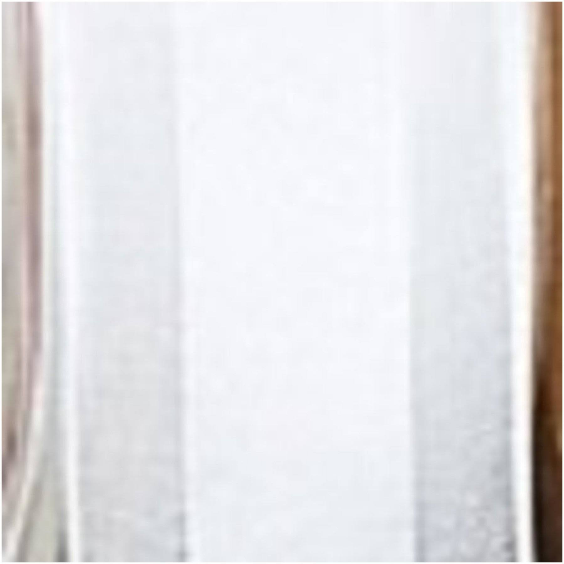White Satin Center Organdy Margaritte Craft Ribbon 1x22 x 60 Yards