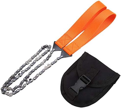Handhold Chainsaw Long Chain Compact Folding Hand Chain Saw Portable Camping Survival Gear for Wood Cutting Camping Gear