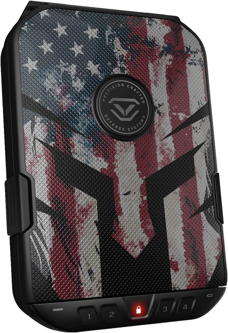 VAULTEK LifePod 2.0 Secure Waterproof Travel Case Rugged Electronic Lock Box Travel Organizer Portable Handgun Case with Backlit Keypad (Spartan)