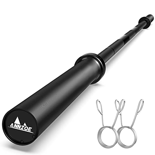 Olympic Barbell Bar 7-Foot Weight Bar, Rated 700 lbs for Weight Capacity