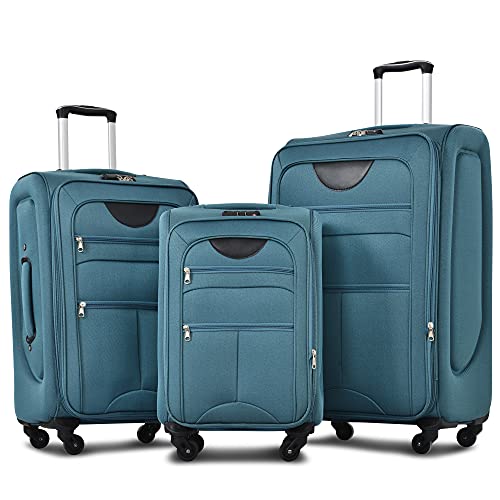 Merax Softside Luggage Set, Travel Suitcase Expandable Lightweight