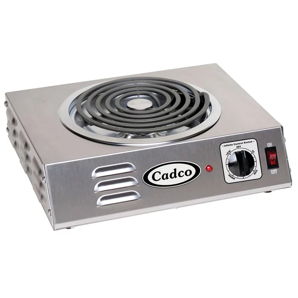 14" Electric Hotplate w/ (1) Burner & Infinite Controls, 120v