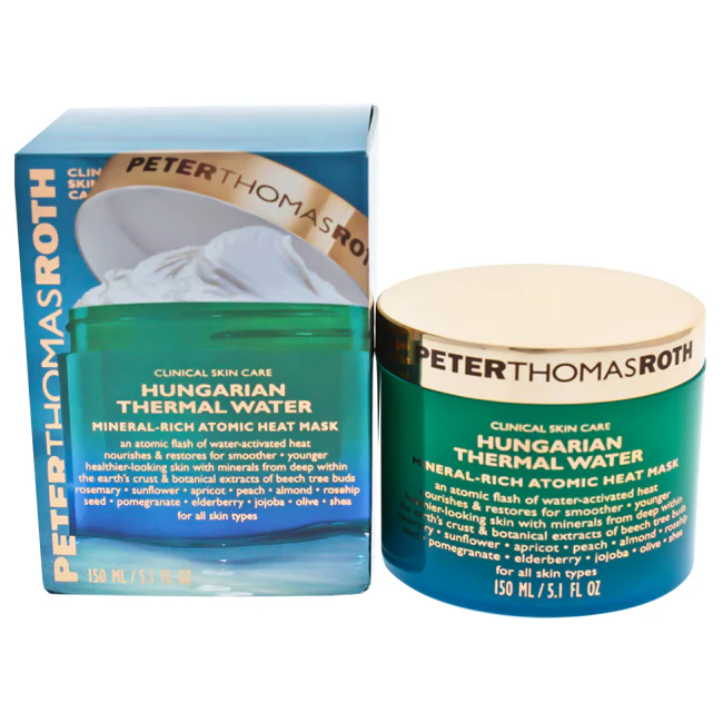 Peter Thomas Roth Hungarian Thermal Water Mineral-Rich Atomic Heat Mask by Peter Thomas Roth for Unisex - 5.1 oz Mask