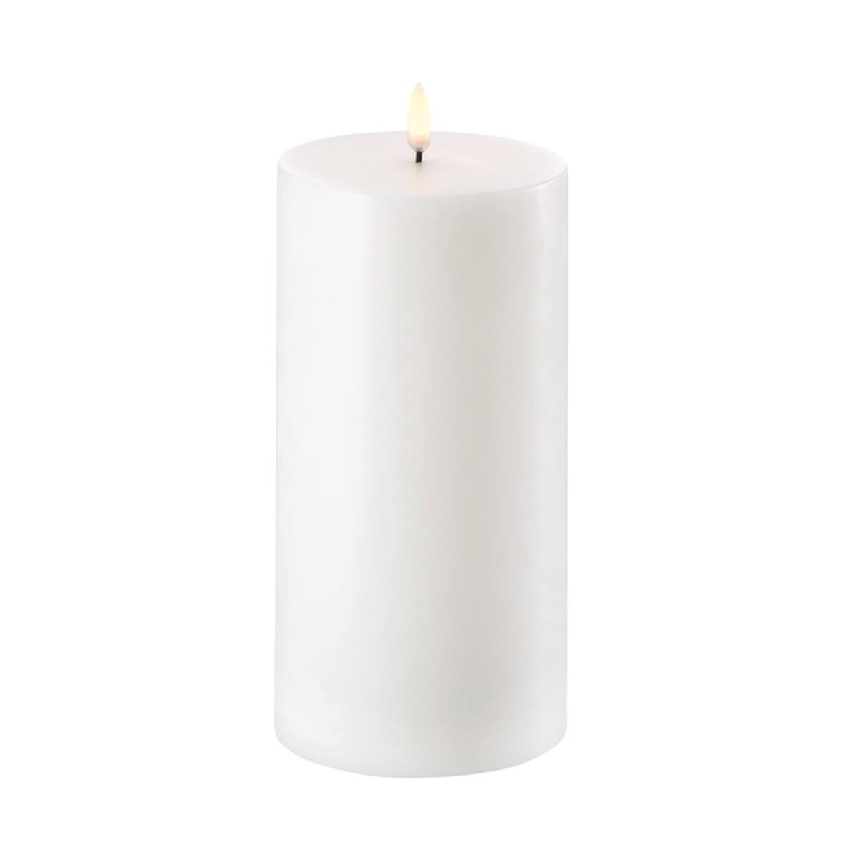 Uyuni Lighting LED Pillar Candle, 10 x 20 cm, Nordic White