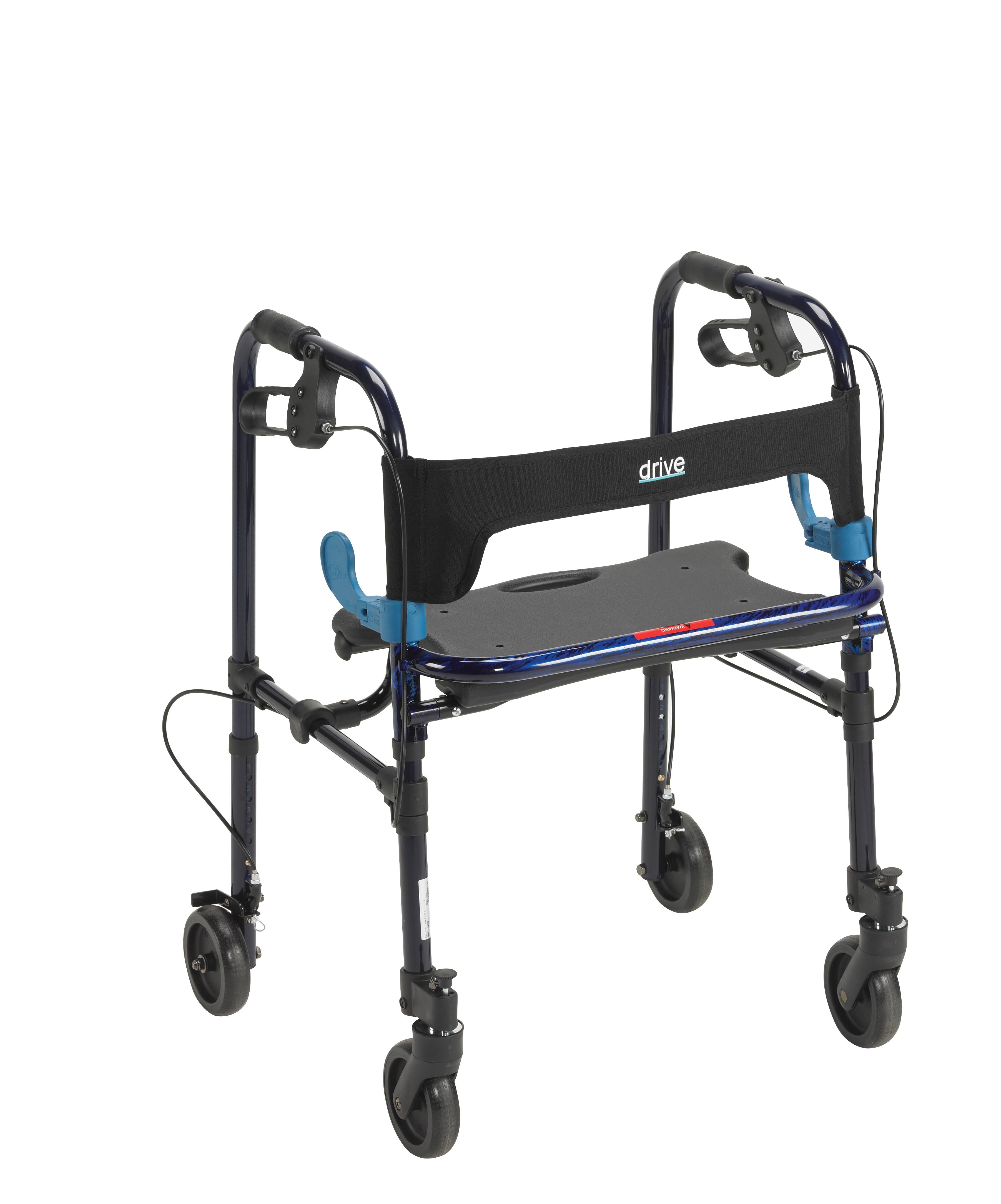 Drive Medical 5 in. Wheels Adult Clever Lite Walker Rollator