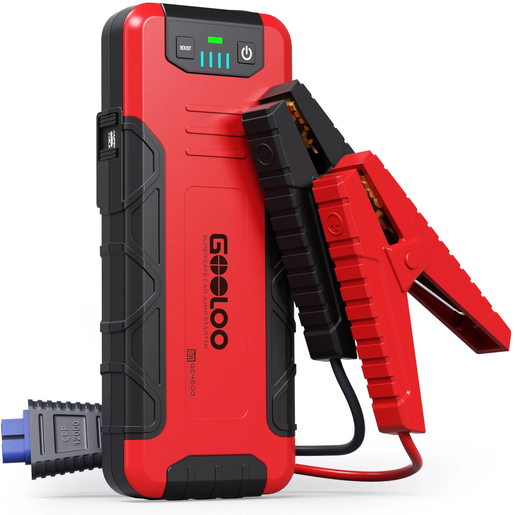 GOOLOO Car Battery Jump Starter,4500A Peak Jump Starter with USB Quick Charge (for 10L Gas or Up to 8L Diesel)