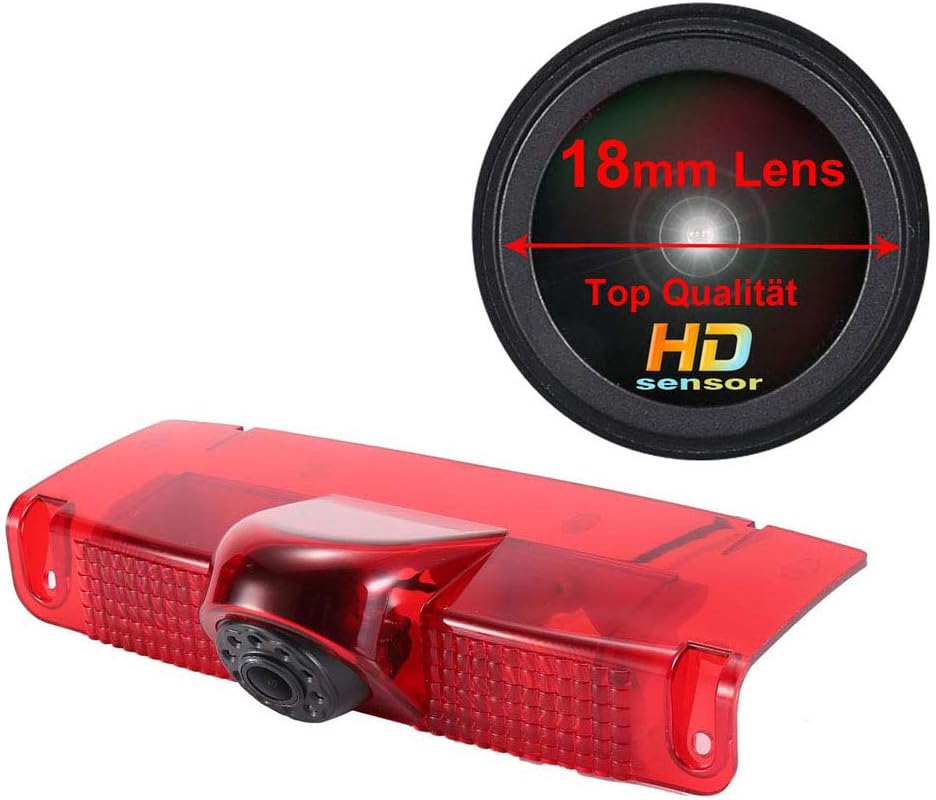 Navinio New Version Car Third Roof Top Mount Brake Lamp Camera Brake Light Rear View Backup Camera for Chevrolet Express GMC Savana Vans Exporer Vans