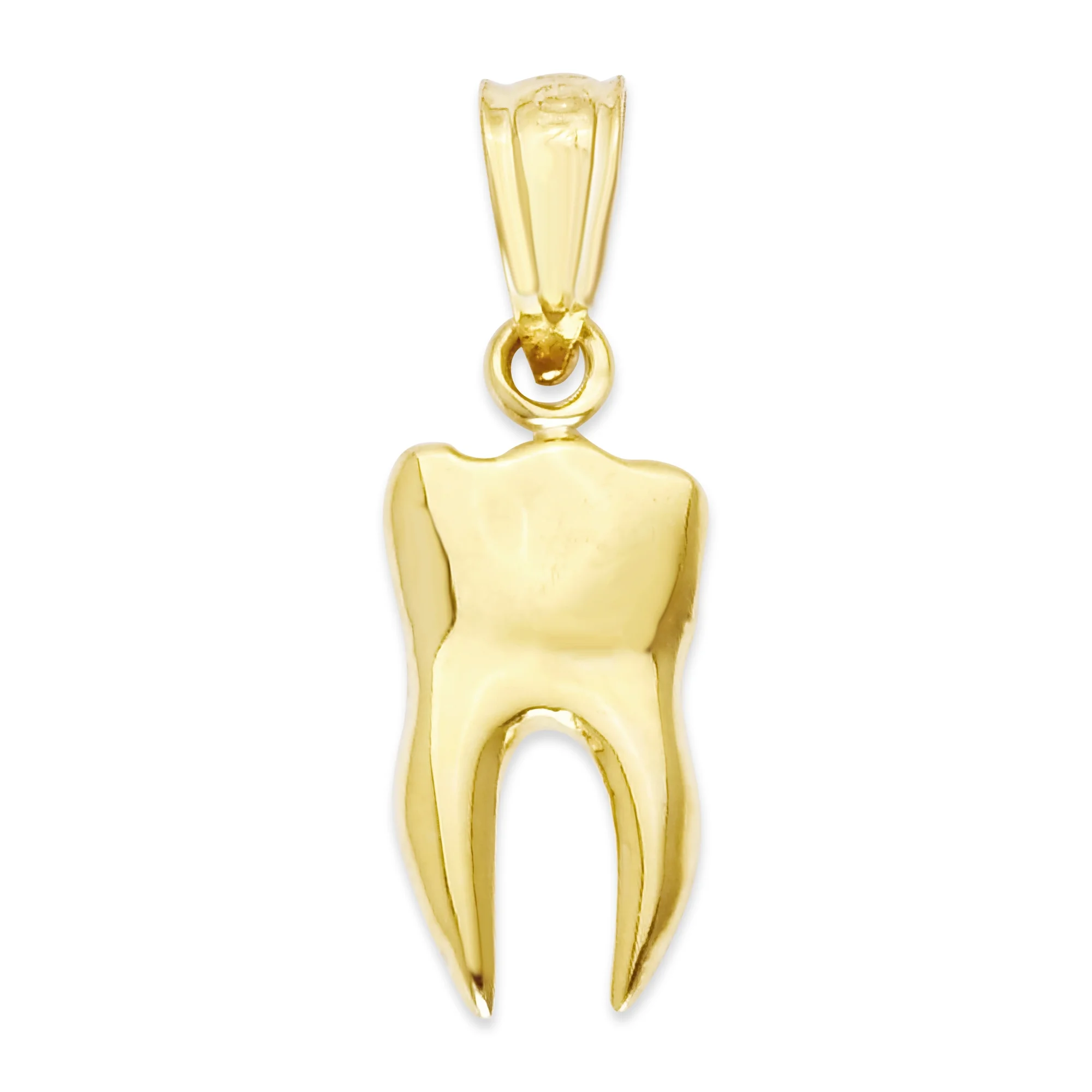 14k Solid Gold Human Tooth Pendant, Dental Jewelry Gifts for Students, Gift for Dentist