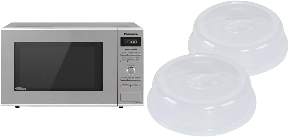 Panasonic Microwave Oven NN-SD372S with Nordic Ware Splatter Covers