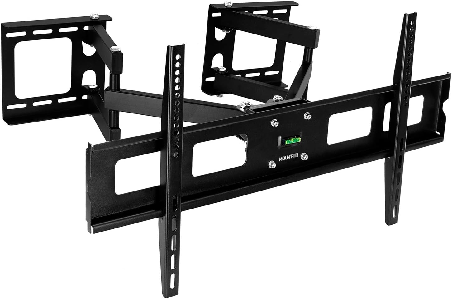 Mount-It! Corner TV Mount | Premium Swivel Full Motion Caddy Corner Wall Bracket for 37-63 inch Flat Panel Screens VESA up to 800x400