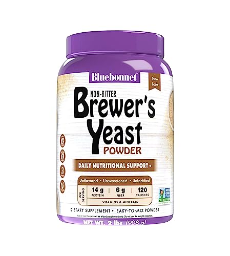 Bluebonnet Nutrition Super Earth Brewers Yeast Powder, Super Food, Whole Food, Source for Vitamins, Great Tasting, Vegan, Vegetarian, Non GMO