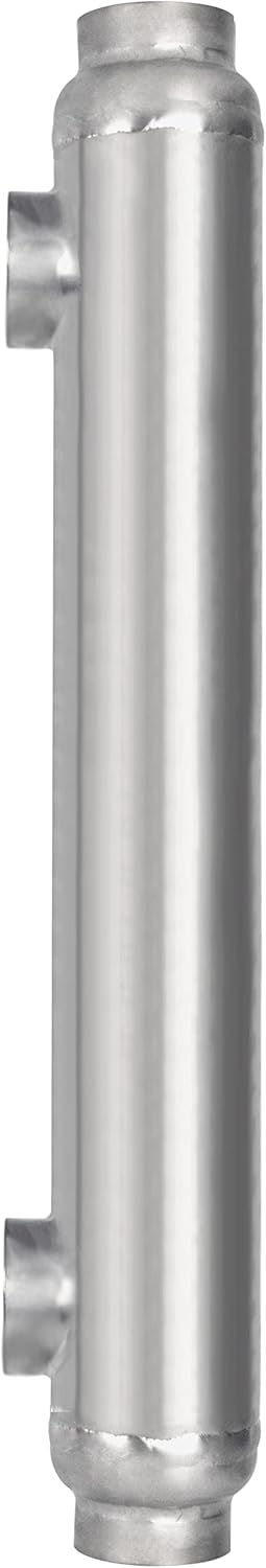 AB 600kBtu Titanium Pool Heat Exchanger: Shell and Tube Heat Exchanger Same Side Ports 2 1/2" & 2" FPT