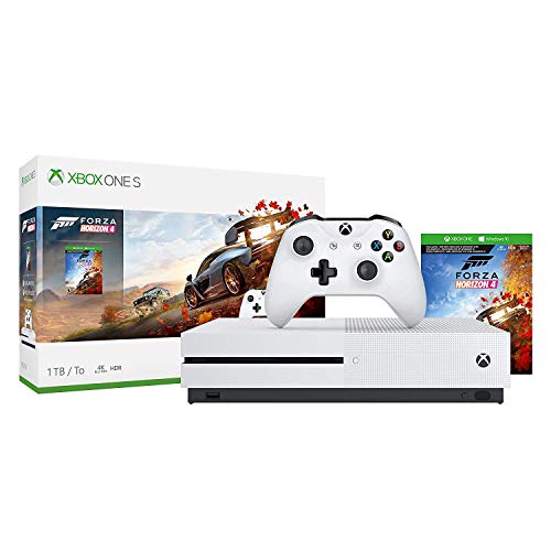 Microsoft Xbox One S 1TB/2TB Forza Horizon 4 Bonus Bundle: Forza Horizon 4, Xbox Wireless Controller, Xbox One S 4K HDR Console