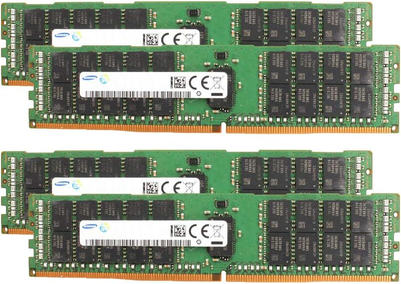 Samsung Memory Bundle with 128GB (4 x 32GB) DDR4 PC4-19200 2400MHz Memory Compatible with Dell PowerEdge R430, R630, R730, R730XD, T430, T630 Servers