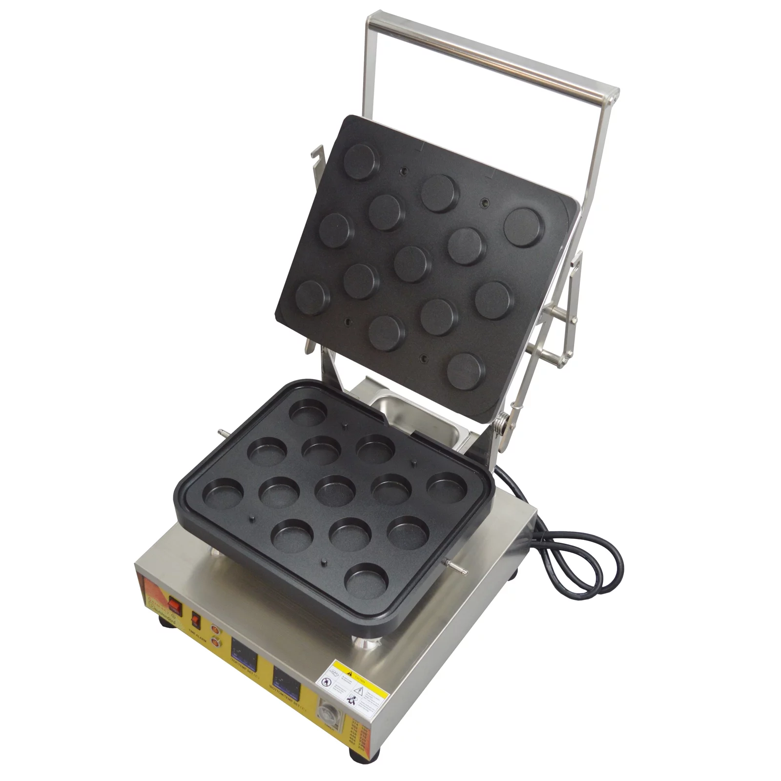 INTBUYING Commercial Tart Shell Machine Custard Tart Pie Waffle Maker 13 Holes