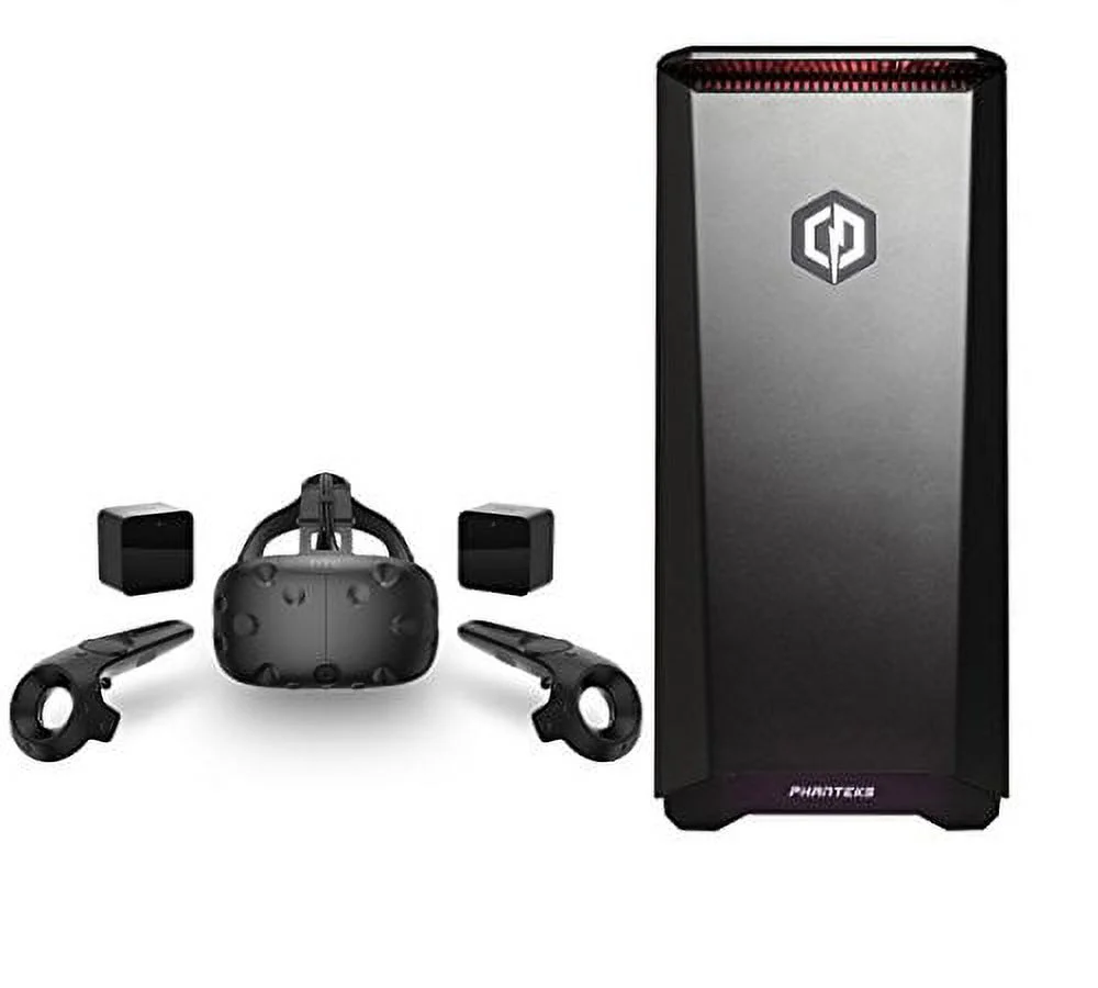 HTC Vive 2 Items Starter Bundle:Virtual-Reality VR Headset and CyberPowerPC Gamer UltraVR Ready Desktop AMD FX-8350 Eight-core 8GB Memory AMD Radeon