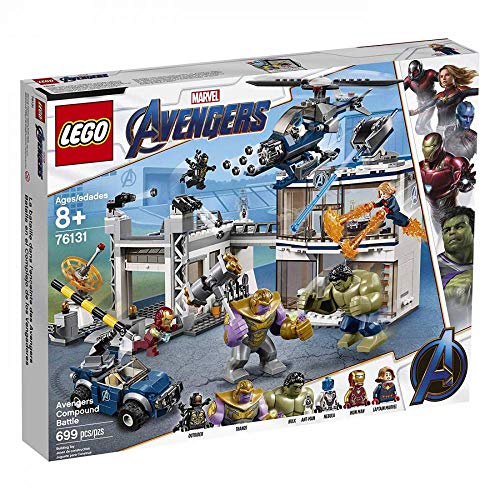 LEGO Marvel Avengers Compound Battle 76131 Building Set Includes Toy Car, Helicopter, and Popular Avengers Characters Iron Man