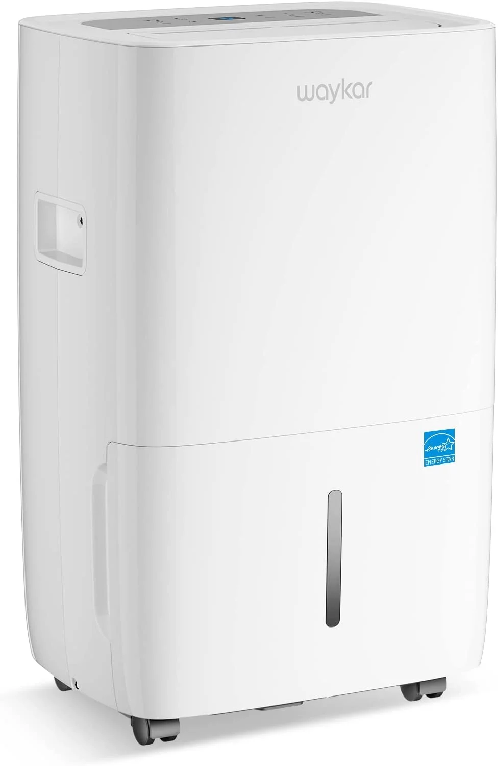 Waykar 120 Pints Dehumidifier, Energy Star Commercial Dehumidifier for Basements and Home, Dehumidifiers with Drain Hose, 1.14 Gallons Water Tank