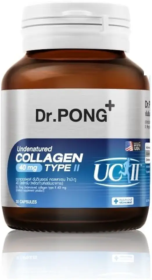 Dr.Pong Undenatured Collagen Type II 40 mg 30 Capsules - Kansas Nuitrition - HNZSDS