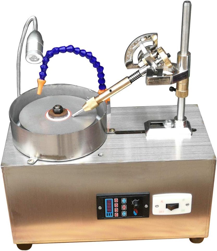 Gem Faceting Machine 180W Jewelry Polisher Jewel Angle Polisher 3000RPM with Faceted Manipulator for Jewelry Polisher