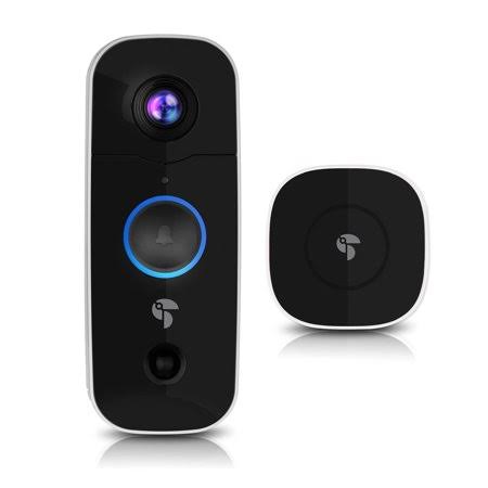 Video Doorbell Camera 1080p HD with Chime, 6500 mAh Battery Smart Doorbell Camera WiFi with Motion Detector, 2-Way Audio with Ni