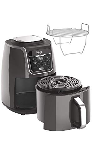 Ninja Air Fryer, Roast, Bake, Air Fry, Roast, Broil, Reheats, & Dehydrates, 4-in-1, Fries, Frozen Food, Veggies, and Juicy Meat, Less Oil, Easy Meals