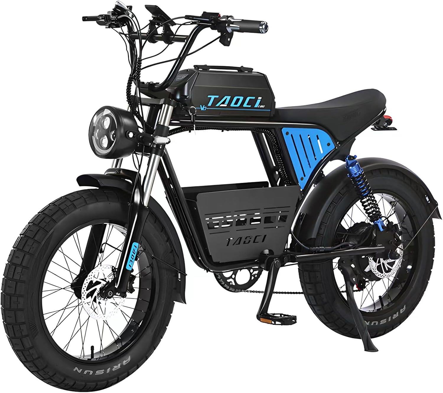 2000W Electric Bike for Adults,35MPH AWD Dual Motor Electric Mountain Bike,48V23Ah Removable Battery,26" Fat tire Electric Bicycles