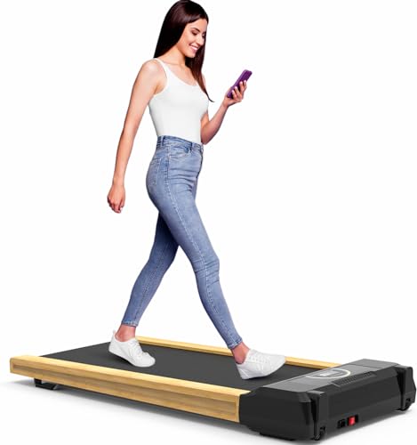 Walking Pad, High Grade Wood Under Desk Treadmill 300LBS Capacity