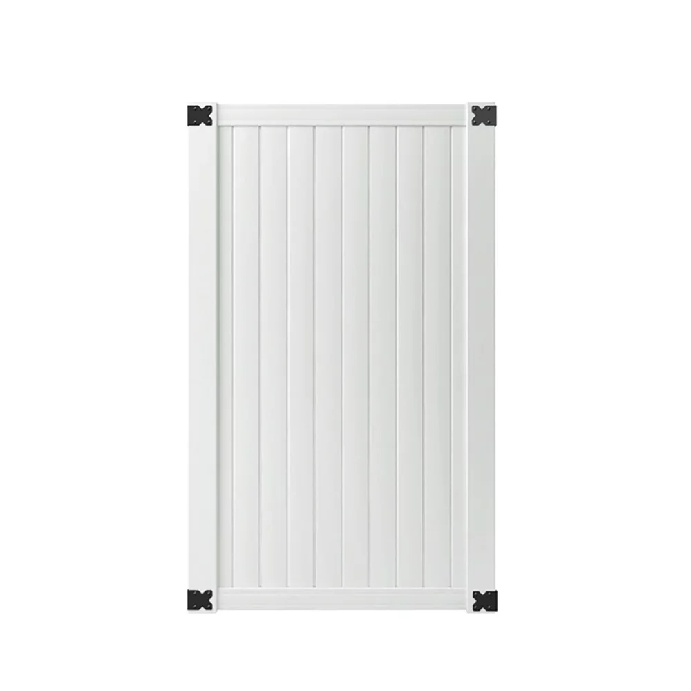 Somerset 6 ft. x 42 in. White Vinyl Privacy Fence Gate - Radiant Selections
