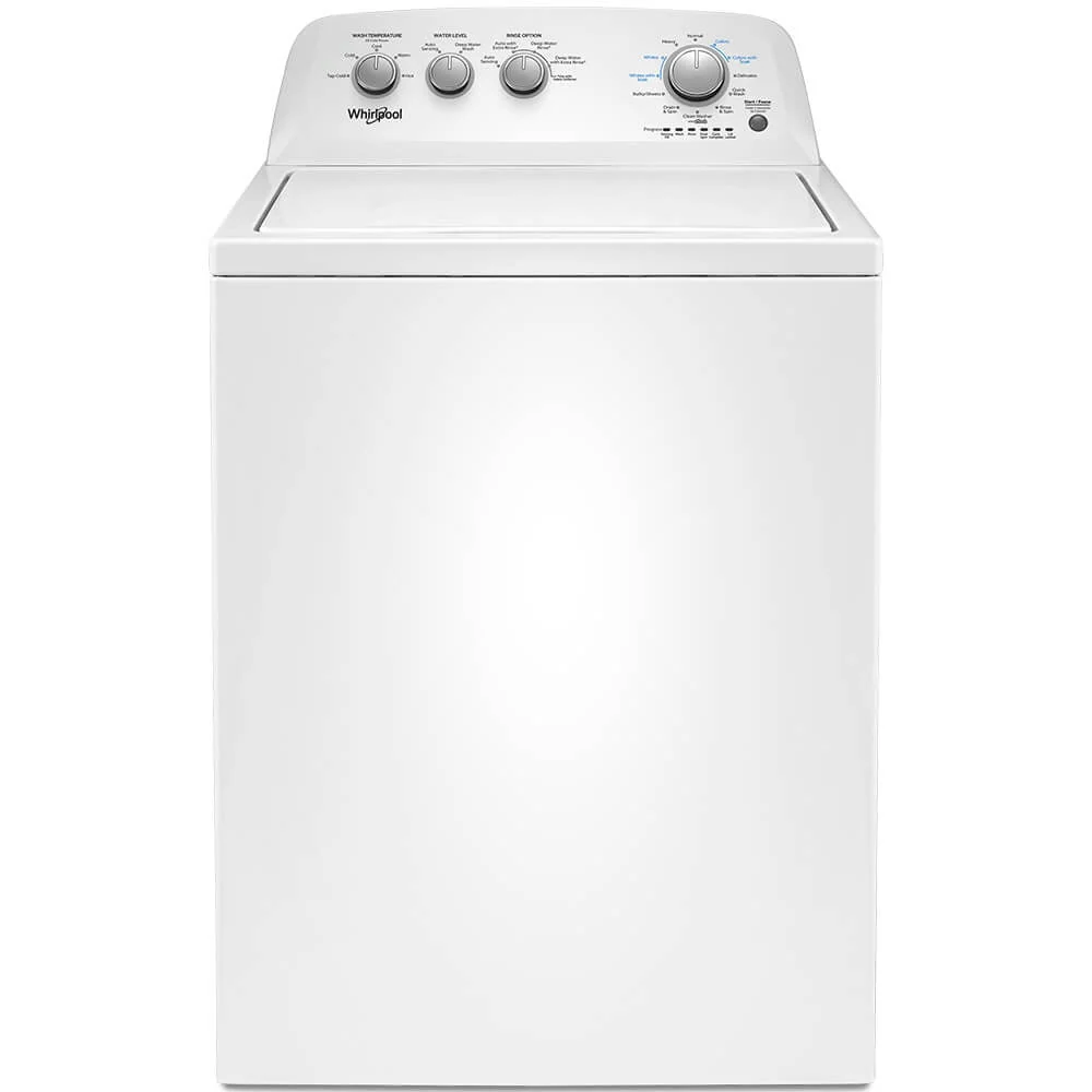 Whirlpool® Brand New Model WTW4855HW 3.8 Cu. ft. Top Load Washer with Soaking Cycles, 12 Cycles and Smooth Spiral Stainless Steel Wash Basket