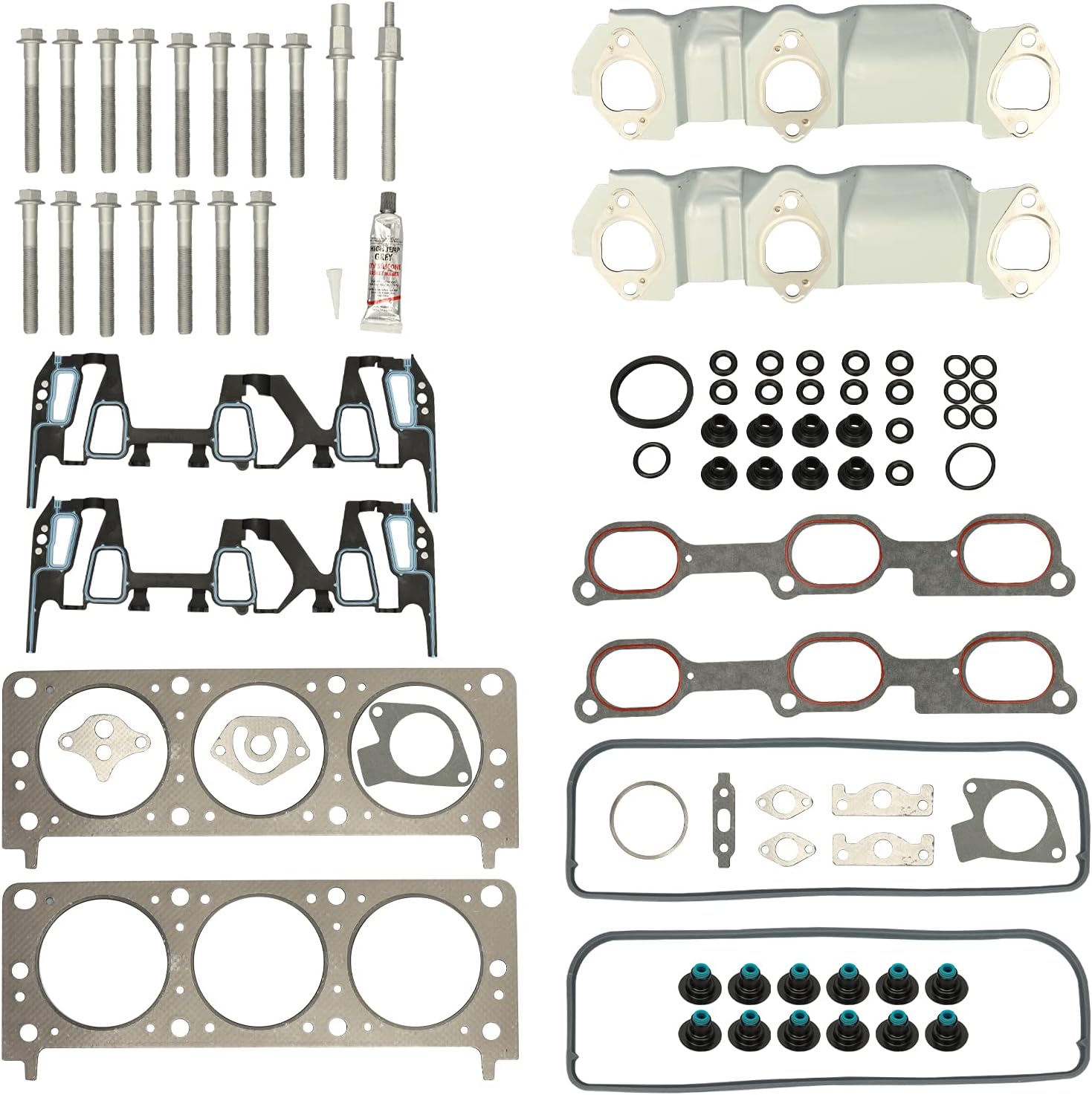 Head Gasket Set 2000 2001 2002 2003 2004 2005 for Chevy Impala; 1999-2003 for Chevy Malibu; 2001-05 for Pontiac Aztek