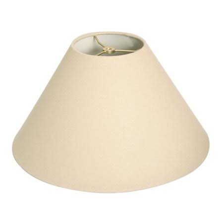 Royal Designs Beige/White Scalloped Panel Designer Lamp Shade, Beige/Eggshell, 7 x 16 x 11 - Color