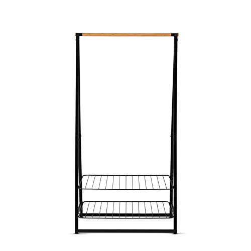 Brabantia - Linn Clothes Rack, Compact - Free Standing Clothing Rail - Clothes Storage - Hang, Air, or Dry Clothes