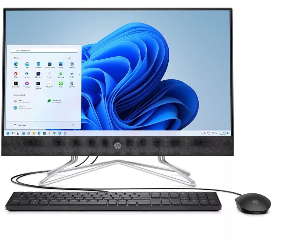 2022 HP Newest All-in-One Desktop Computer, 27'' Full HD Display, AMD Ryzen 5 5500U Processor, 16GB RAM, 512GB SSD + 1TB HDD, Wi-Fi, HDMI, Webcam