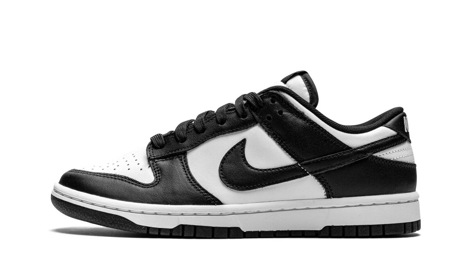 Nike Dunk Low Retro DD1503-101 Women's Black & White Leather Running Shoes DG151 (7.5)
