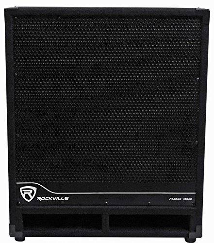 Rockville RBG15S 1600w Active Powered PA Subwoofer w/DSP + Limiter Pro/DJ, 15 inch, Black