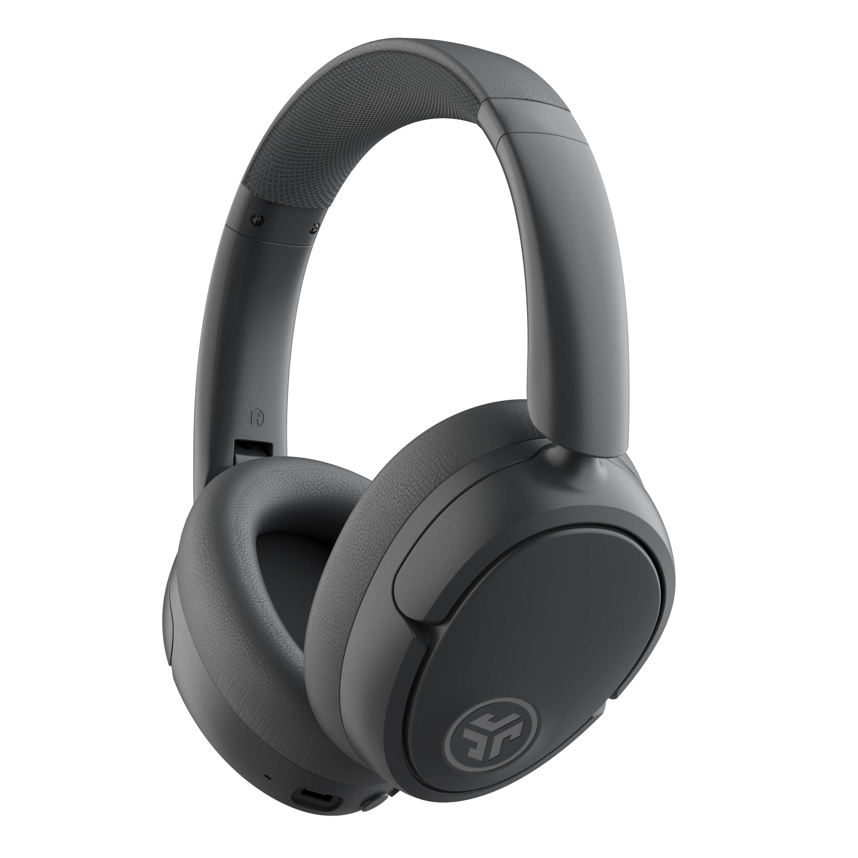 JLab JBuds Lux Active Noise Cancellation Bluetooth Over Ear Headphones, Multipoint, Fast Charge, Graphite