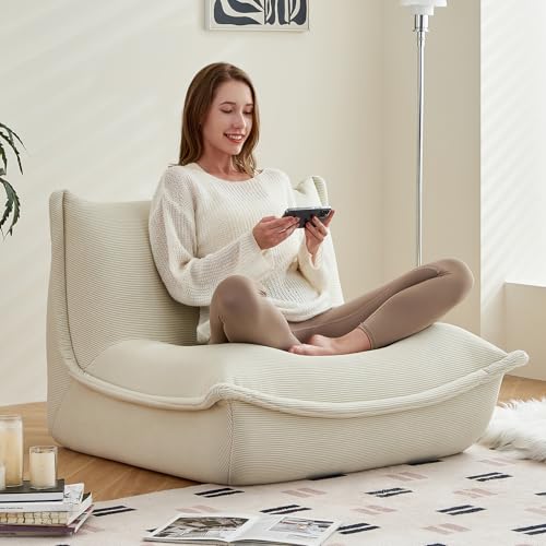 Bean Bag Chairs for Adults Giant BeanBag Chair Sofa Memory Foam Bean Bag Chair Couch with Ergonomic Design for Adults and Kids Home Living Room