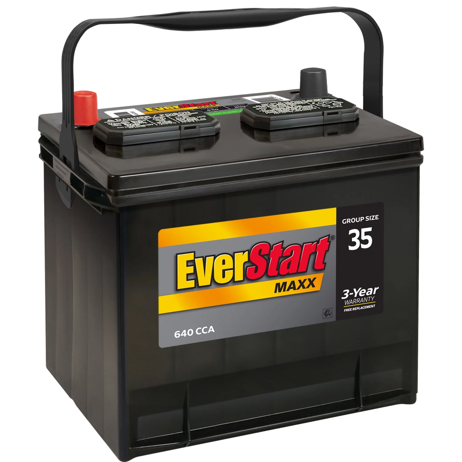 EverStart Maxx Lead Acid Automotive Battery, Group Size 35 12 Volt, 640 CCA - Radiant Selections