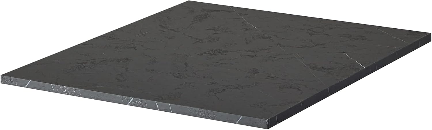 Kaboon Wood Table Top 20x20 inches Square Set2, Black Laminate Table Top for Table DIY, Shelf Bracket, Eucalyptus/Dark Walnut,Pack of 2