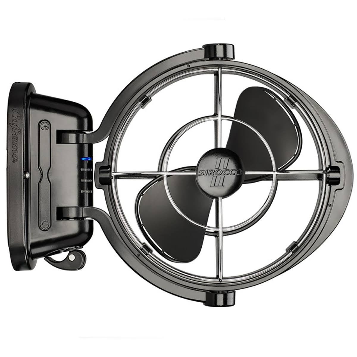 Caframo - Sirocco II 3-Speed 7x22 Gimbal Fan - Black - 12-24V