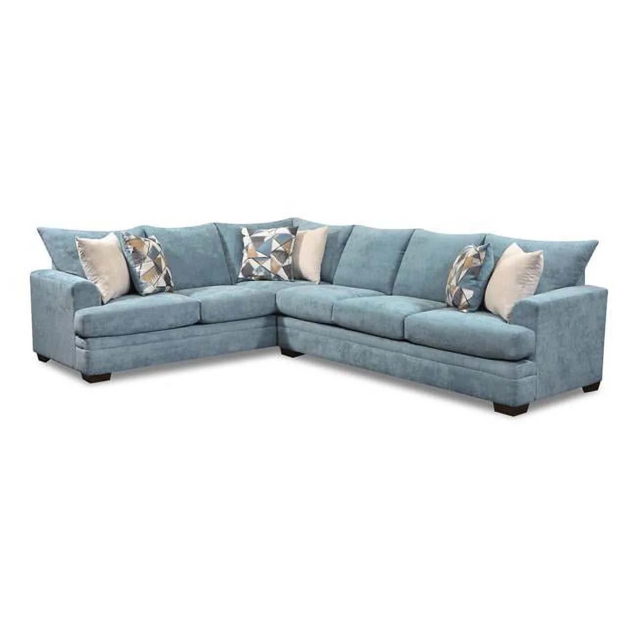 Ashton Oversized Corner Sectional, Blue