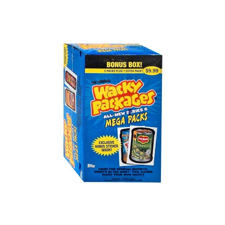 Topps Wacky Packages Series 6 Trading Card Sticker Bonus Box