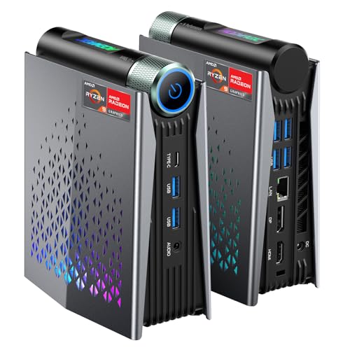 ACEMAGICIAN S3A Mini PC, Ryzen 7 5875U(up to 4.5Ghz), 16GB DDR4 512GB NVME SSD Mini Desktop Computer
