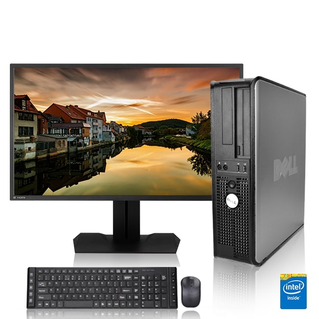 Restored Dell Optiplex Desktop Computer 3.0 GHz Core 2 Duo Tower PC, 8GB, 1TB HDD, Windows 10 Home x64, 24" Monitor , HDMI