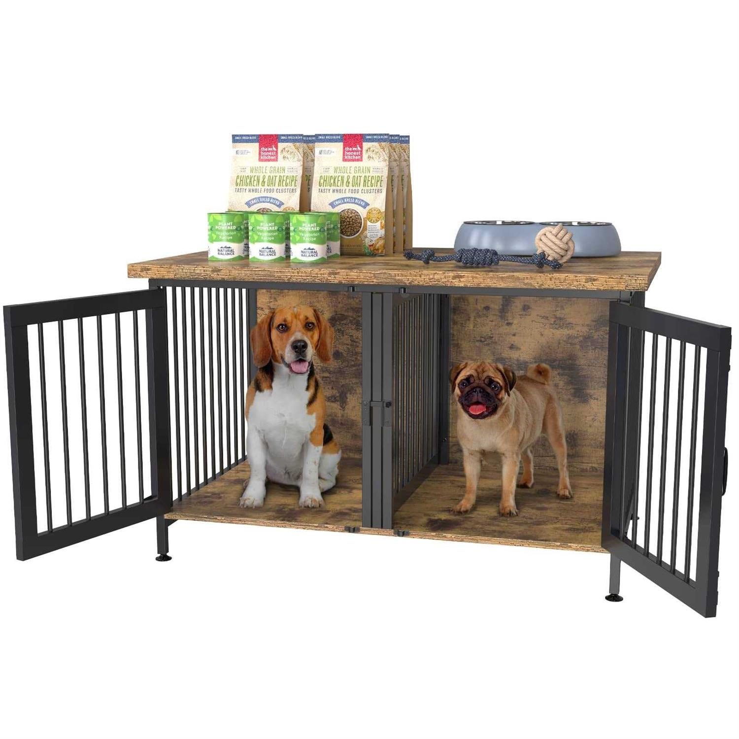 Gdlf Double Dog Crate with Divider for 1 or 2 Dogs - Pet Supplies online store