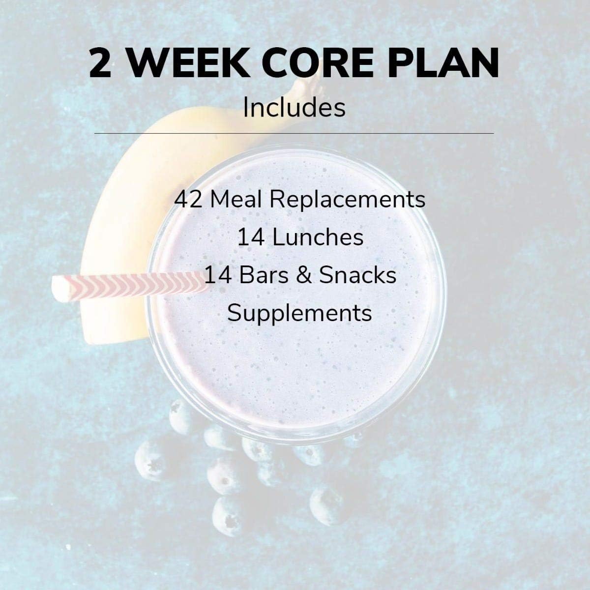 WonderSlim Core 1 Week Diet Kit 35 Meals - Meal Replacements, Protein Supplements, and Snacks