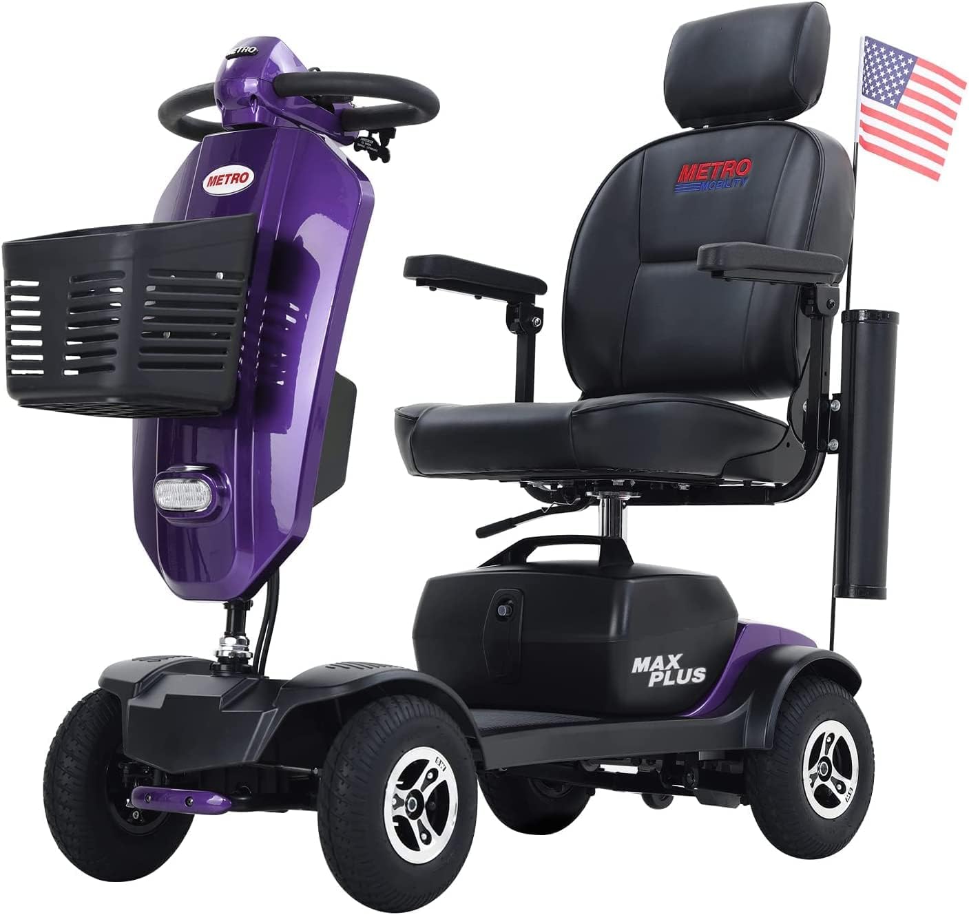 Mobility Scooters for Seniors 300w Electric 4-Wheel Mobility Scooter for Seniors Adults Elderly 300lbs Powered Wheelchair Device 16 Miles Long Range