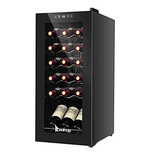 Winado Wine Cooler Refrigerator, 12 Bottle Freestanding Compressor Wine Cooler w/Digital Temp Control