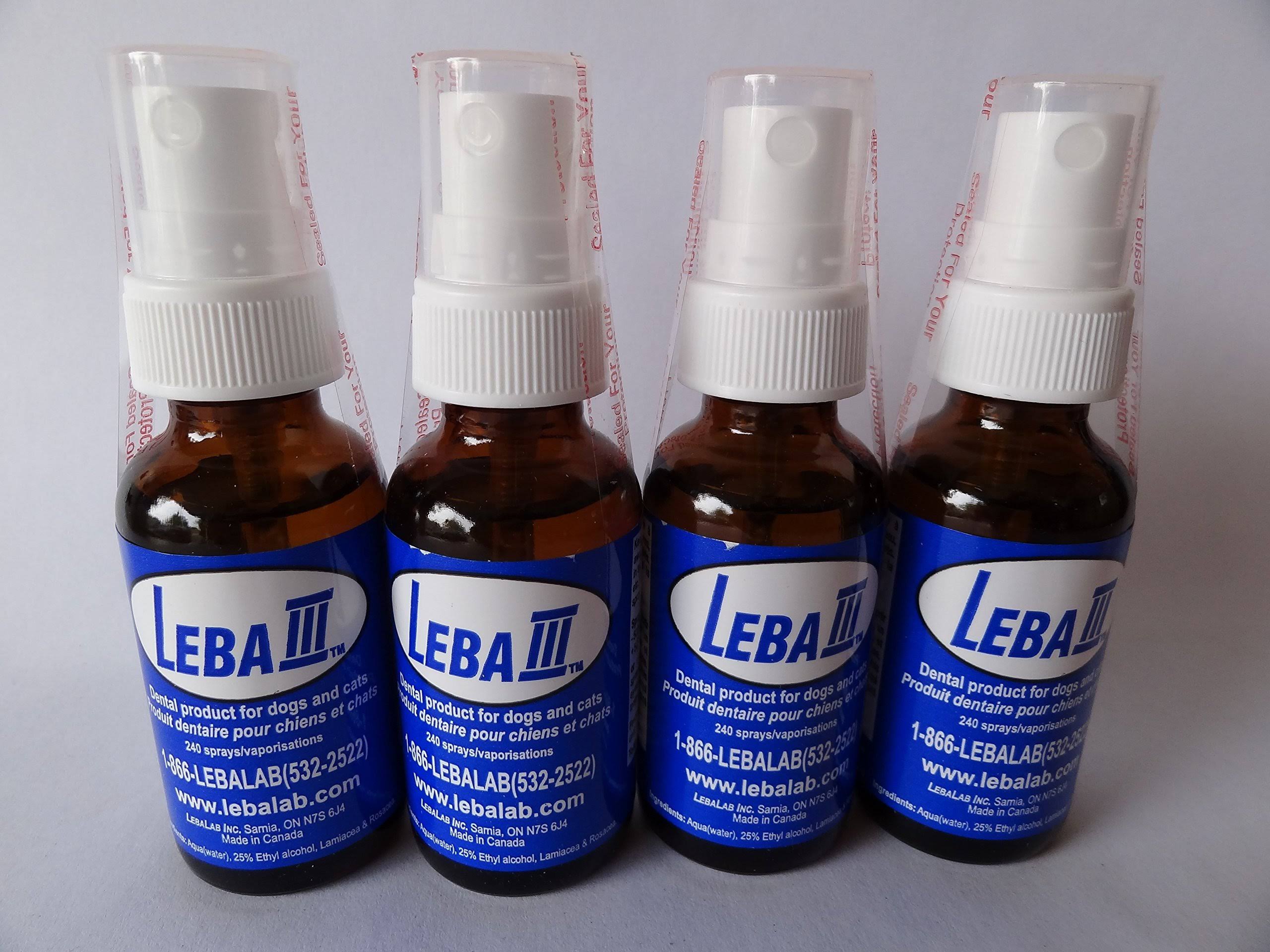 Leba III Pet Dental Spray - 4 Pack (Pack of 4)